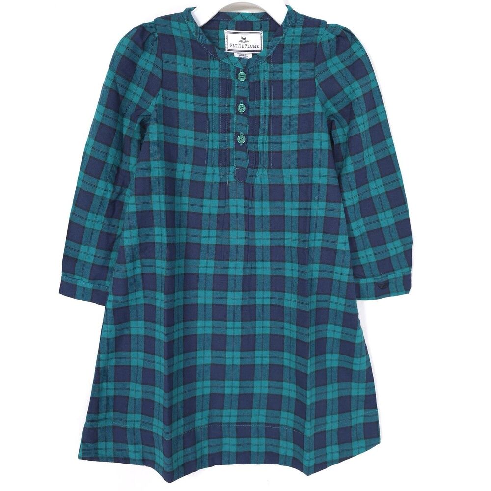 PETITE PLUME New Girls 2T Highland TartanFlannel Beatrice Nightgown Sleep Pajama
